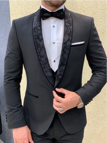 A tailored tuxedo